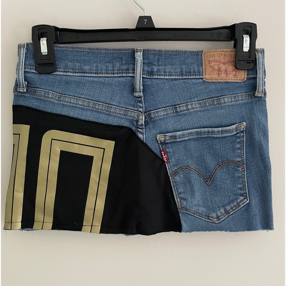 Y2k Upcycled Mini Skirt Levi's Reworked Jersey Number 10